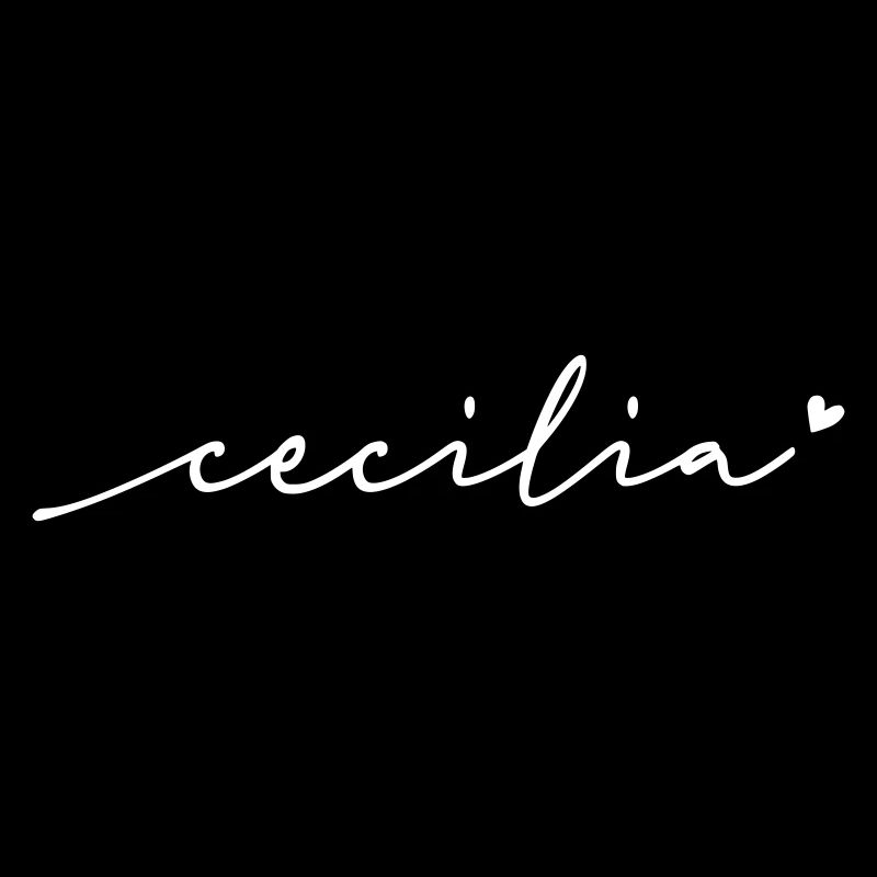 Cecilia Cursive Name