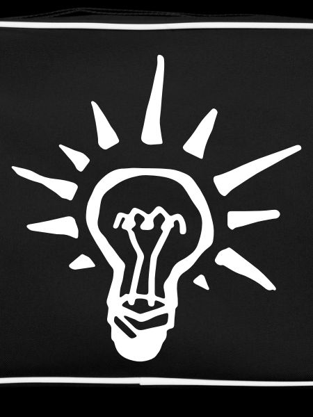 Shining light bulb