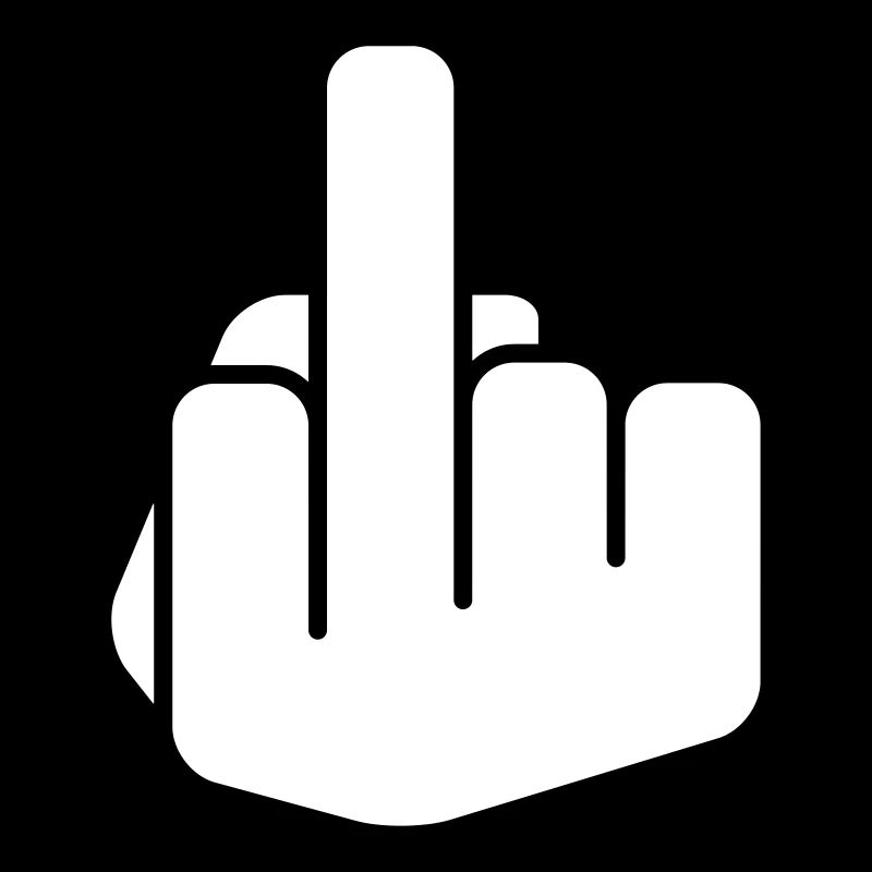 Mittelfinger Piktogramm