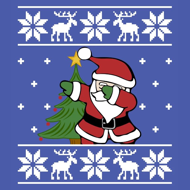 Laid de Noël Pull Père Noël Dab