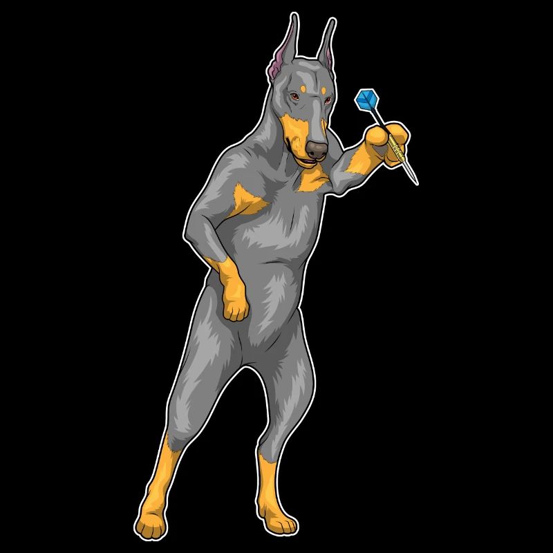 Dobermann Dart Dartpfeil