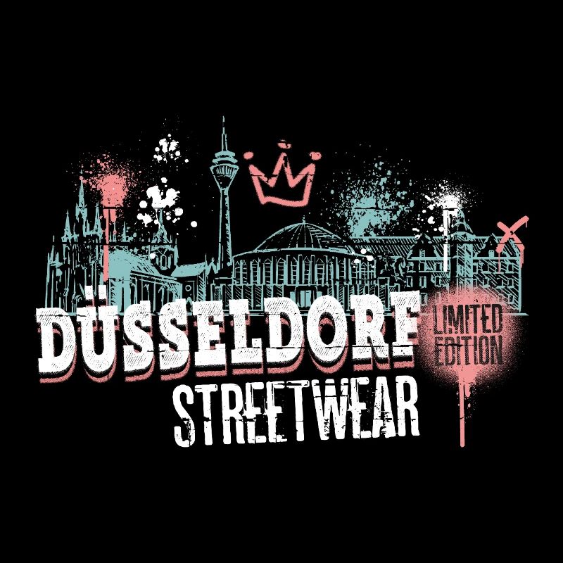 Dusseldorf Skyline City Germany Graffiti