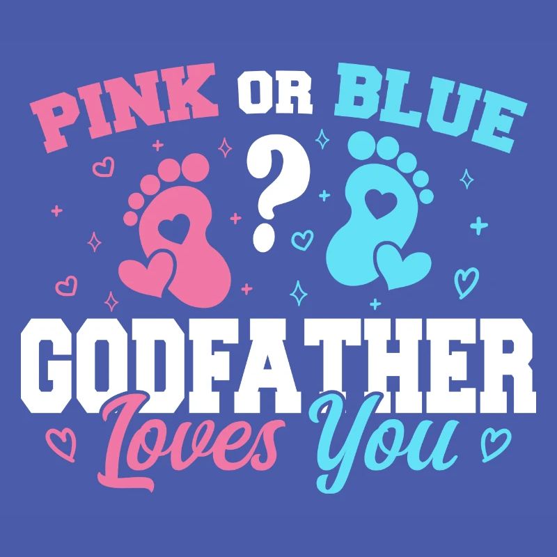 Pink oder Blau Pate liebt dich - Pate