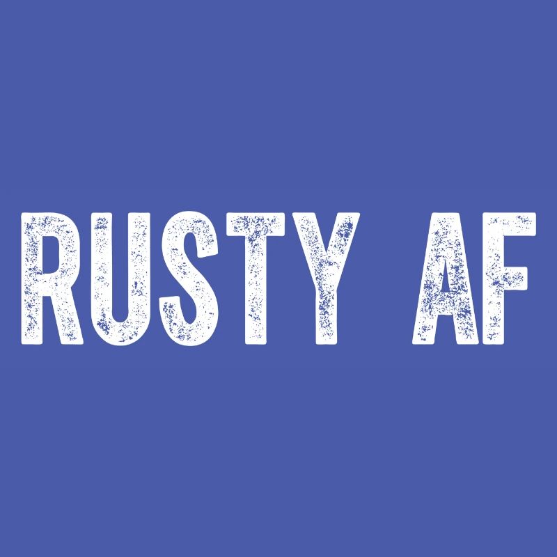 Rostige alte ungelernte Männer oder Frauen Rusty AF