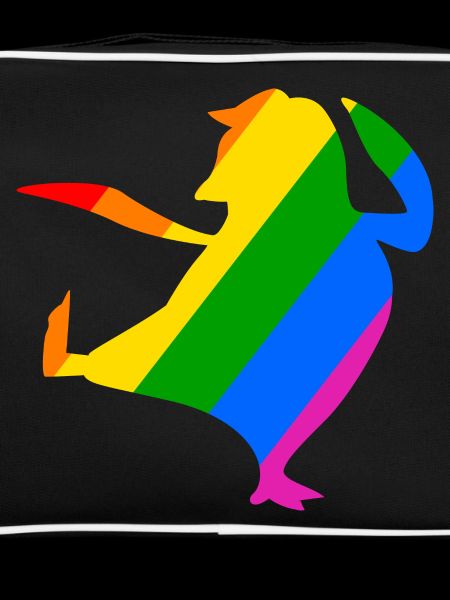 Rainbow Penguin Does Karate