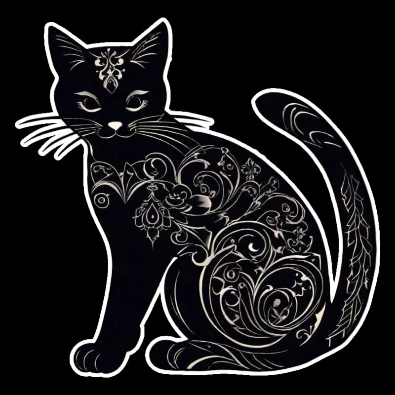Mystical Black Cat
