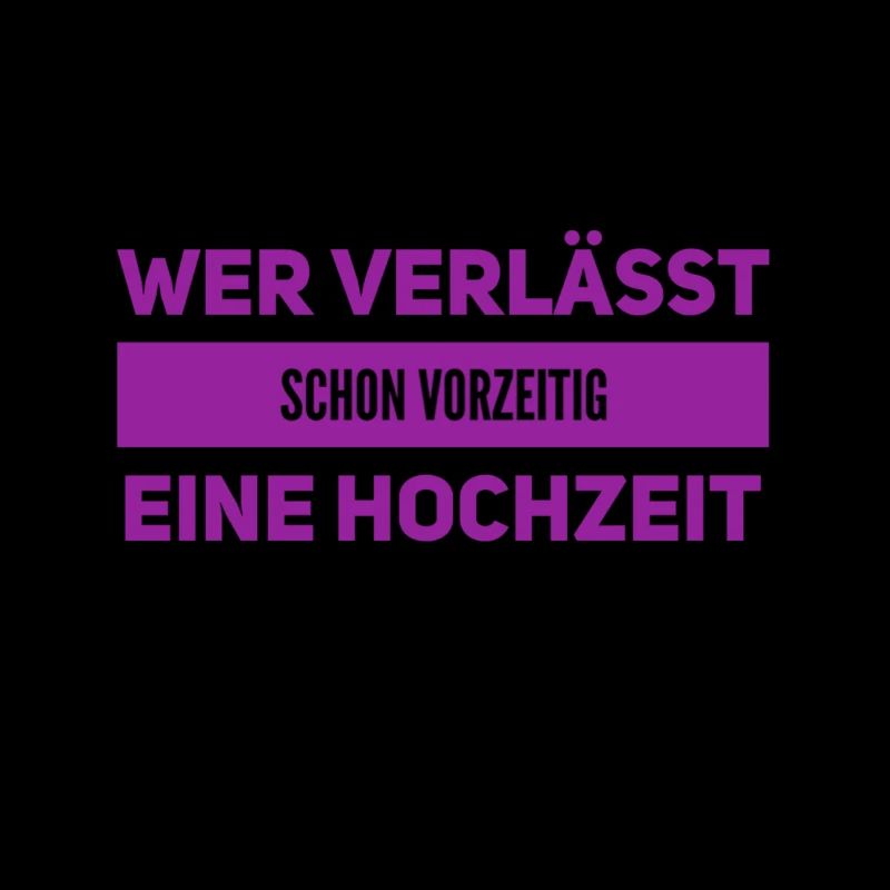 von einer Hochzeit verschwinden