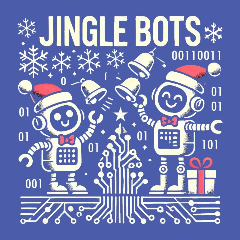 Jingle Bots - Christmas Robots with Binary Code