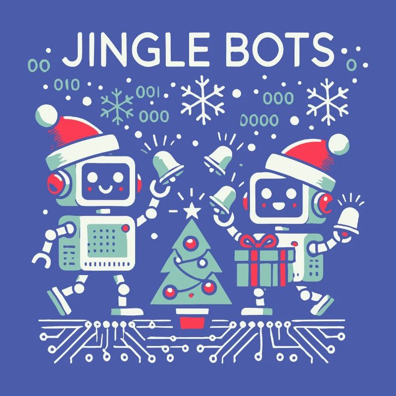 Jingle Bots - Christmas Robots with Binary Code