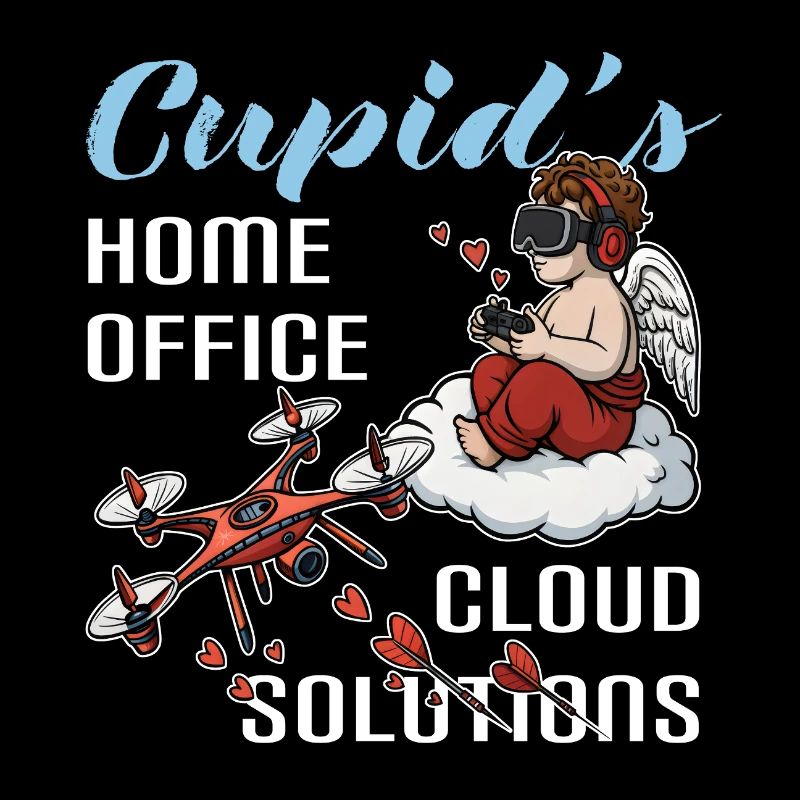 Cupidon Home Office Saint-Valentin