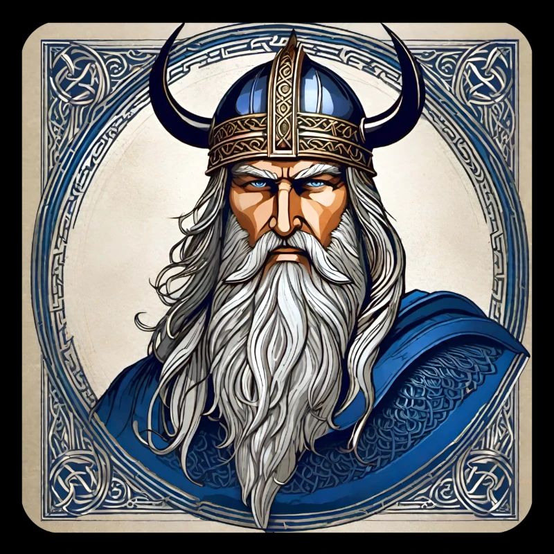 Fier Viking avec casque de cornes