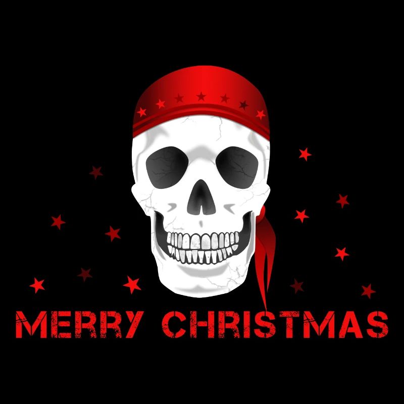 Crâne de joyeux Noël