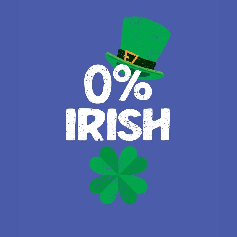 0% Irisches Kleeblatt Lustiger St. Patricks Day