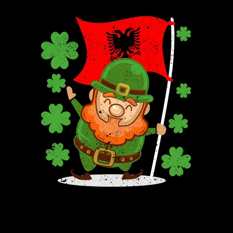 Drapeau albanais de la Saint-Patrick Albanie