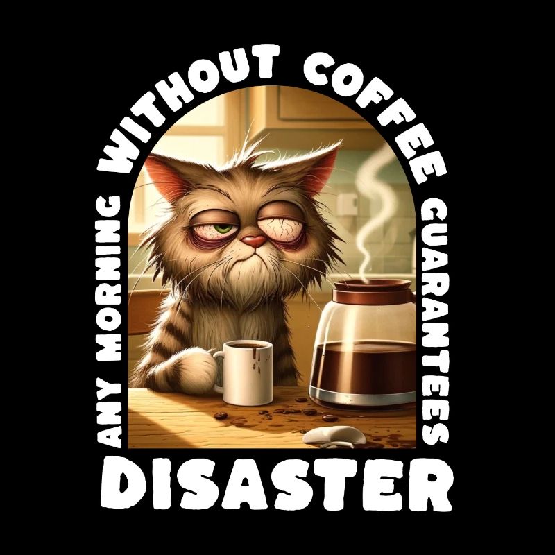 Jeder Morgen ohne Kaffee garantiert eine Katastrophe