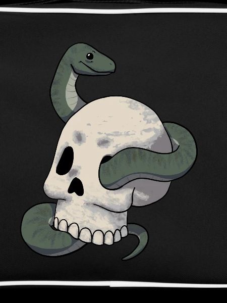 Snake and skull