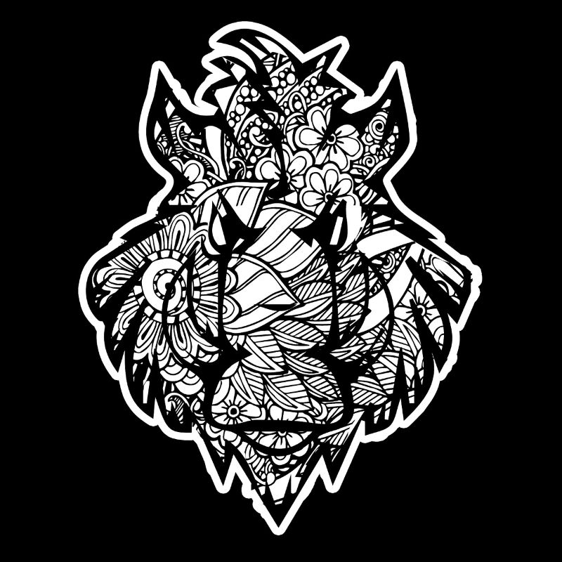 Boar Boar Floral Pattern