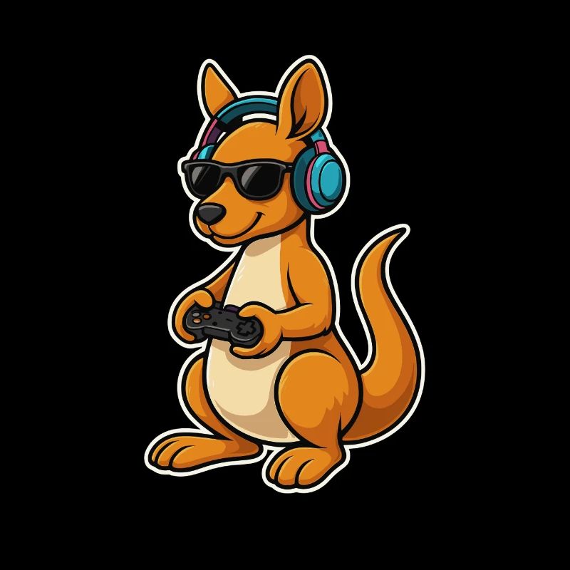 Gaming kangaroo with style
