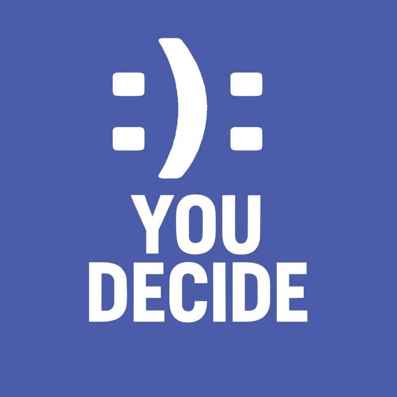 C’est vous qui décidez - Conception de motivation à double smiley