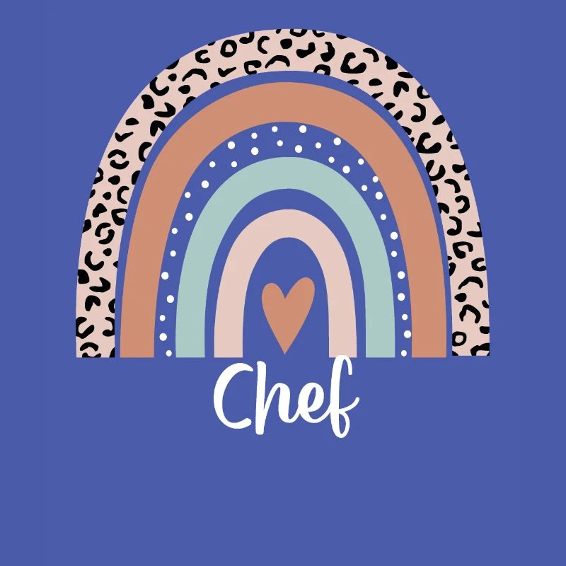 Chef Arc-en-ciel Léopard Drôle Chef Appréciation