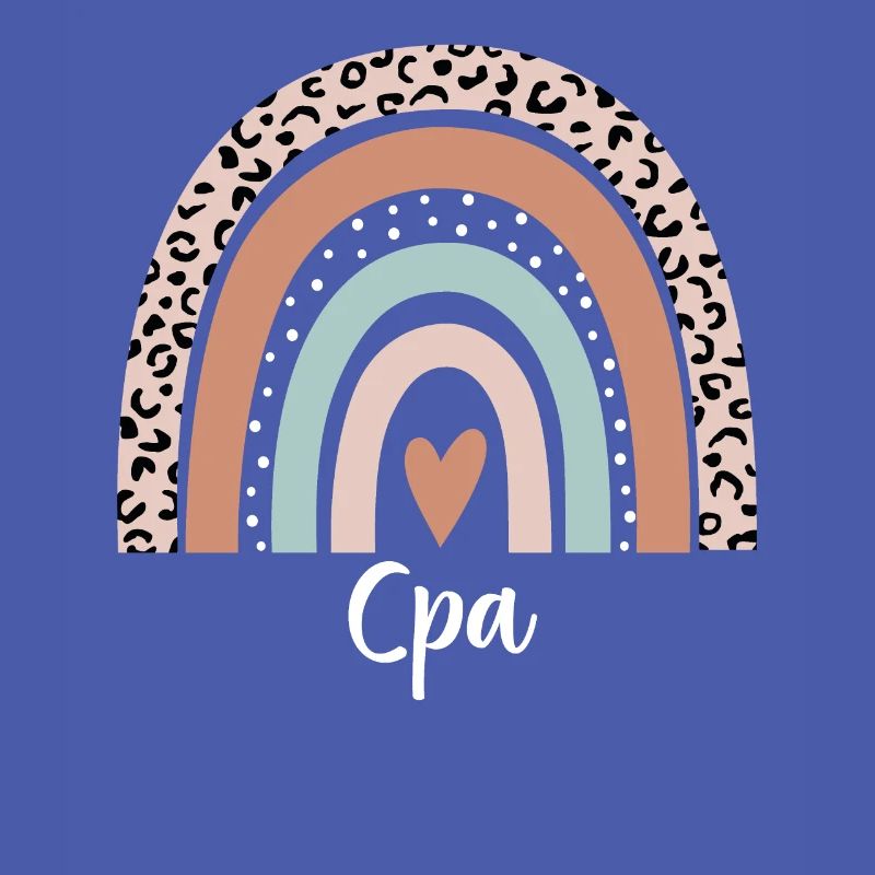 Cpa Rainbow Leopard Funny Cpa Appreciation