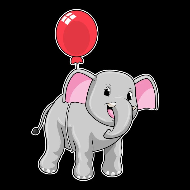 Elefant mit Luftballon