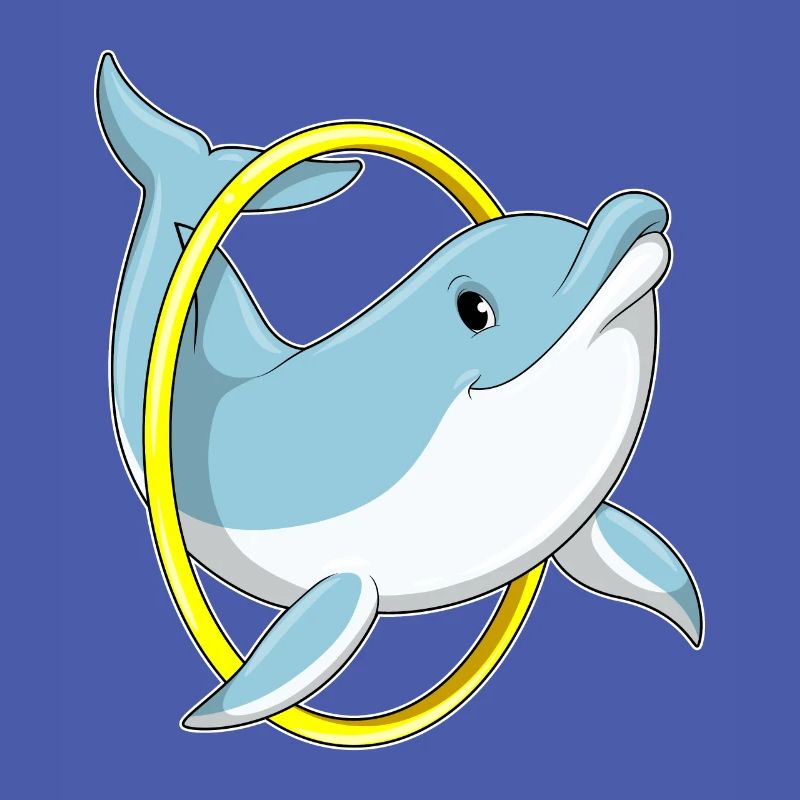 Dolphin with ring