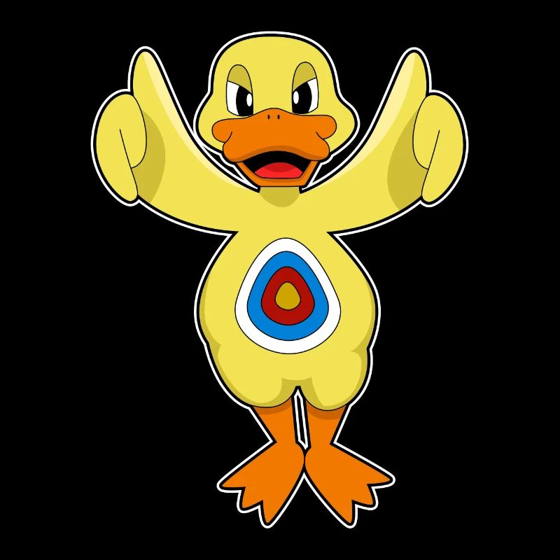 Bullseye de fléchette de canard