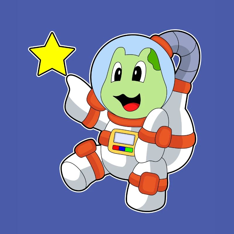 Turtle Astronaut Space