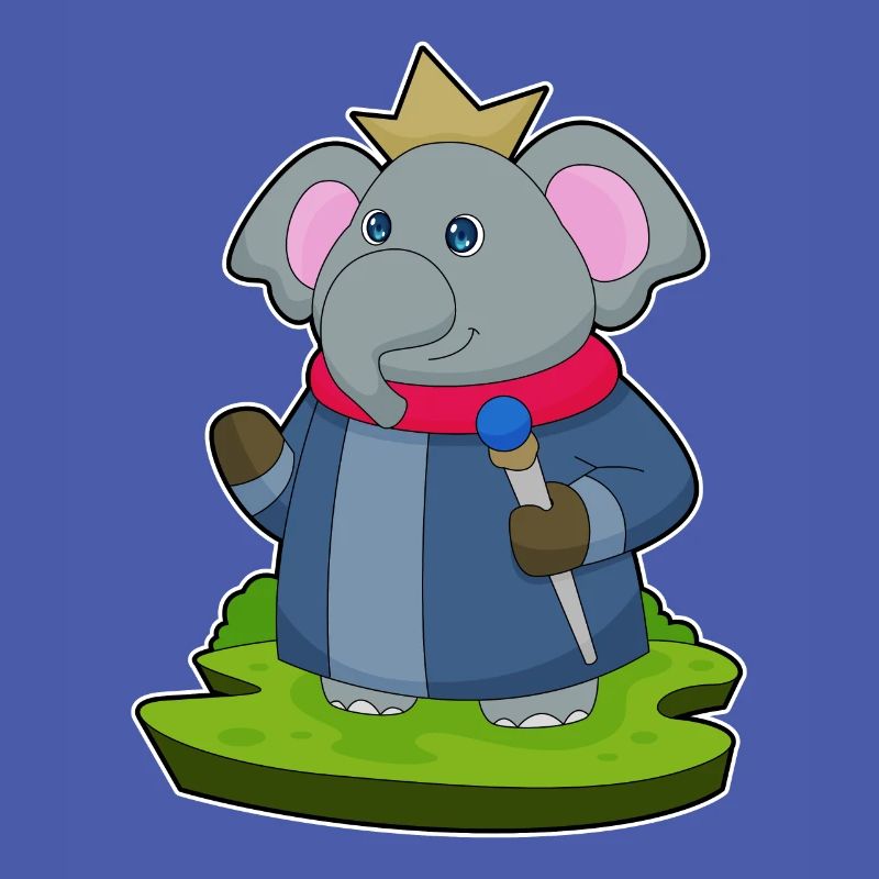 Elephant King Scepter Crown