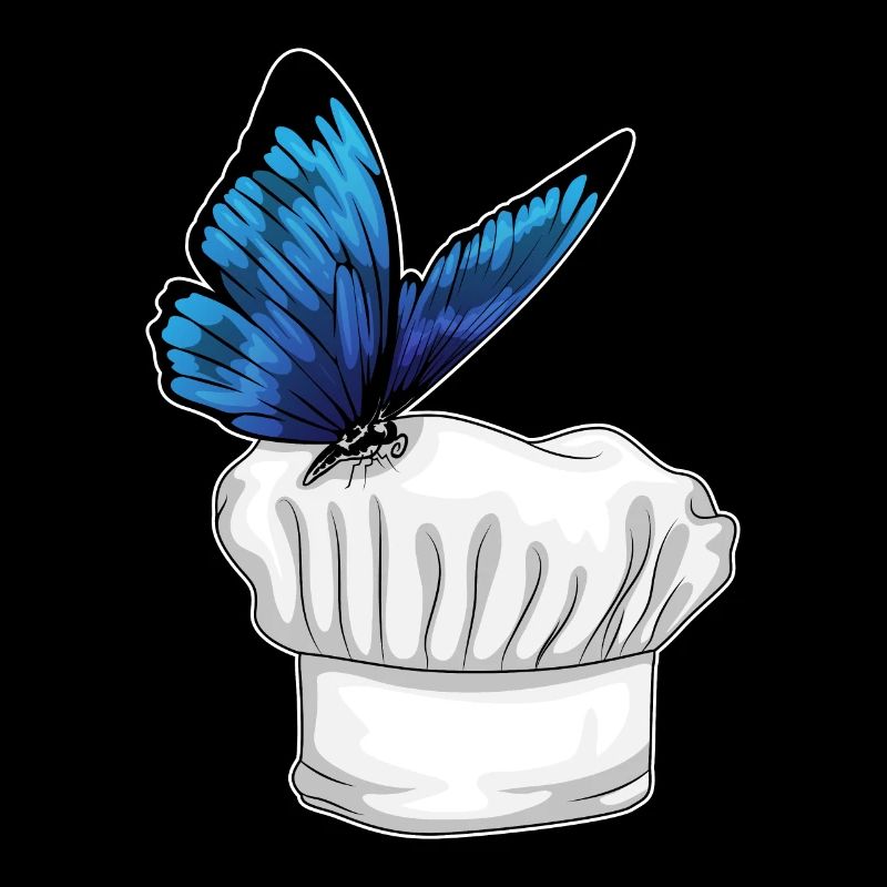 Butterfly Chef Chef's Hat