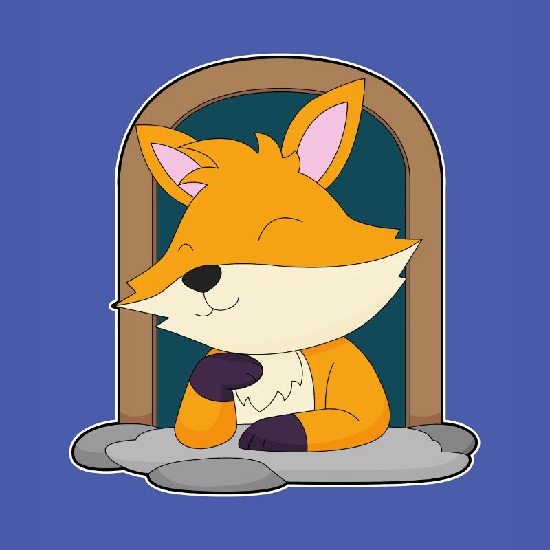 Fuchs in einem Fenster