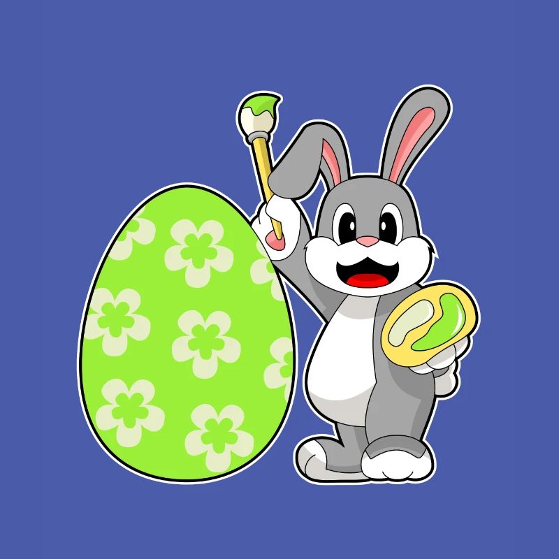 Bunny Easter Easter Egg Painting