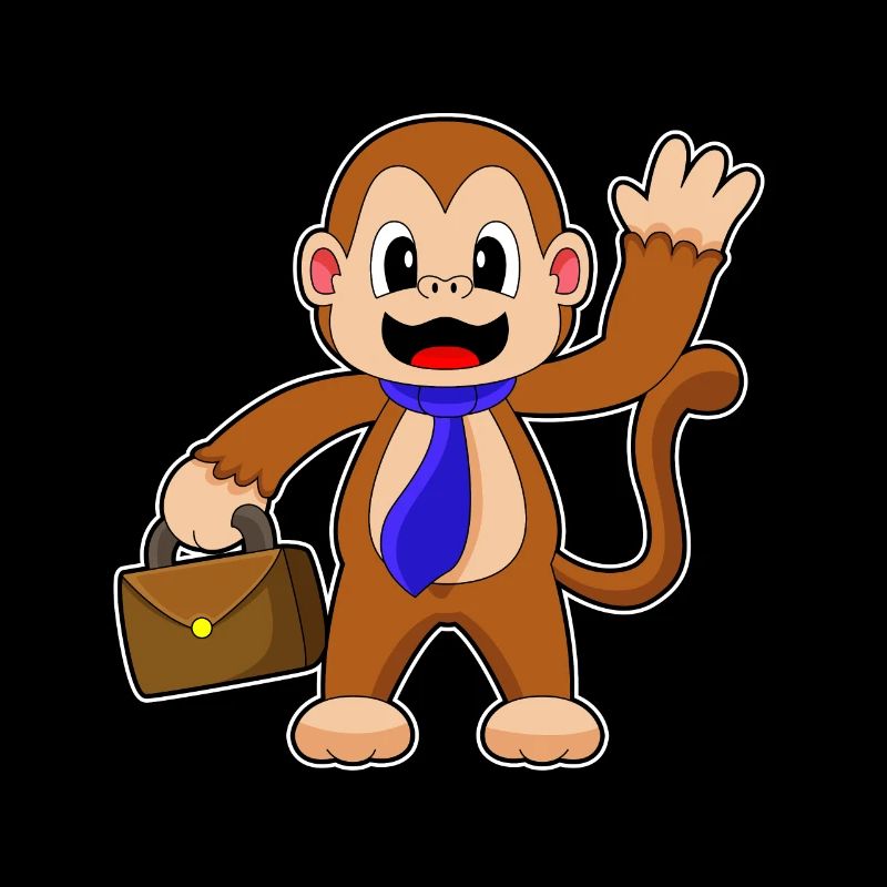 Porte-documents Monkey Entrepreneur