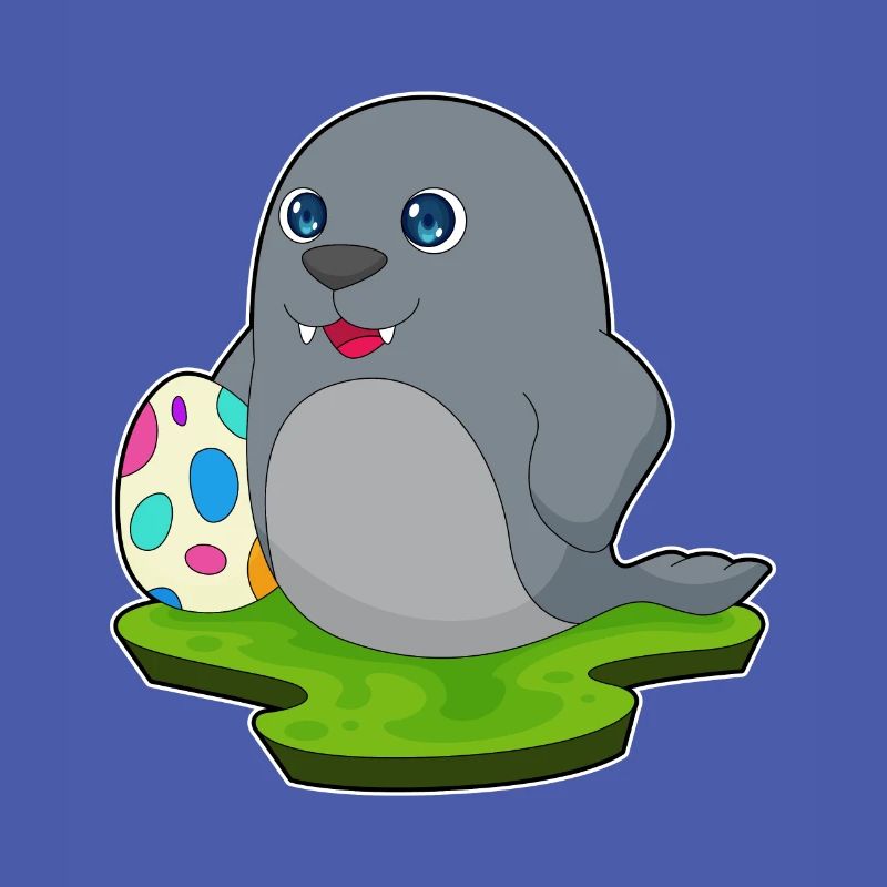 Seal Easter Easter Egg