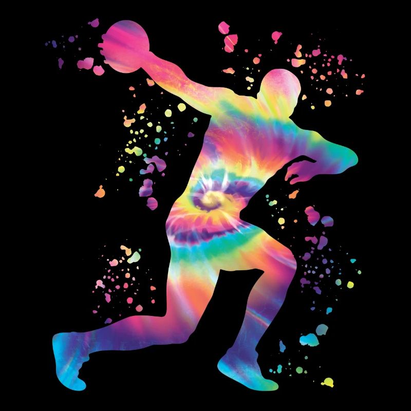 Discus thrower Colorsplash discus throw
