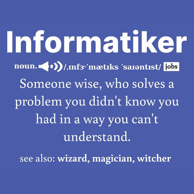 IT Informatik Informatiker Computerarbeit Geschenk