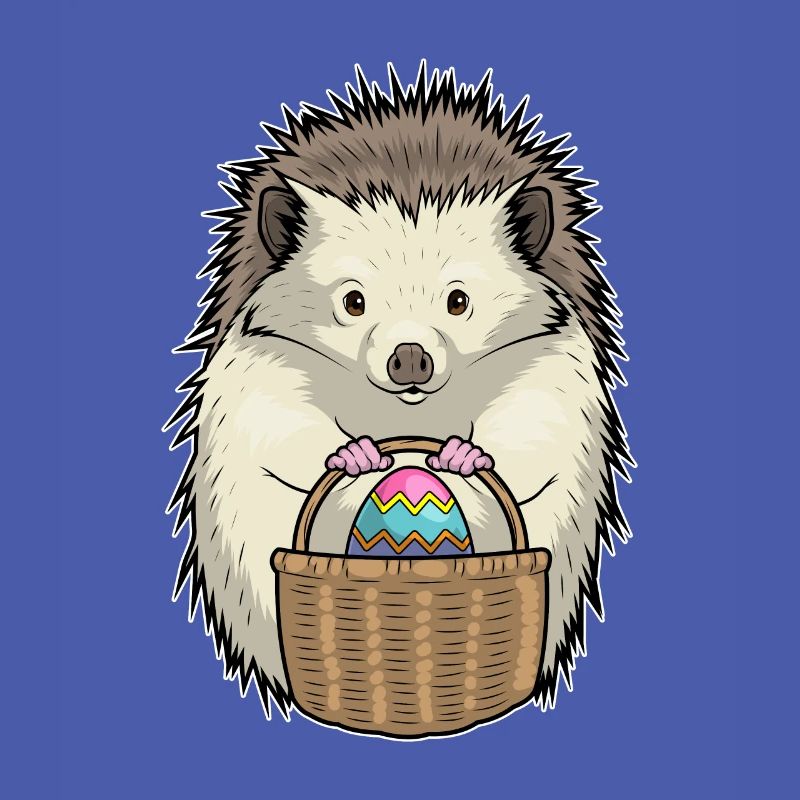 Hedgehog Easter Easter Egg Basket