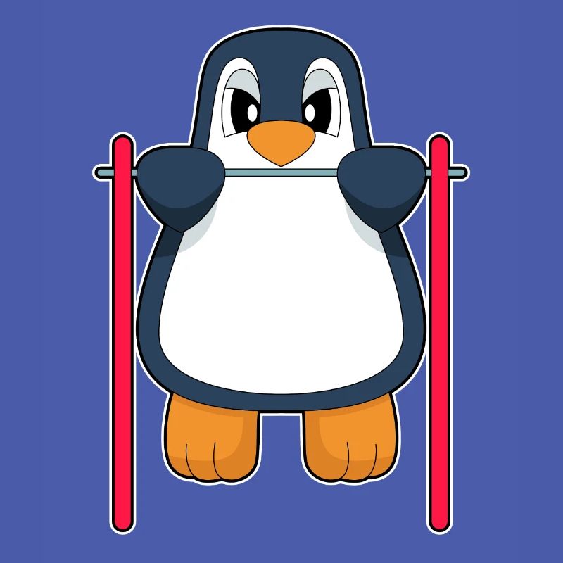 Penguin Bodybuilder Pull-ups