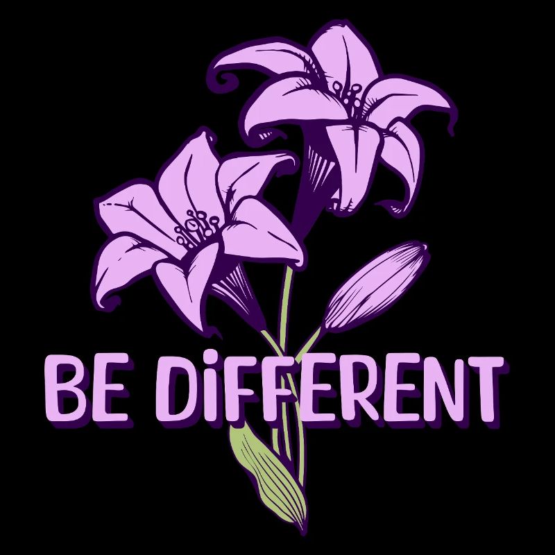 BE DIFFERENT - Jardin de fleurs de lys violets