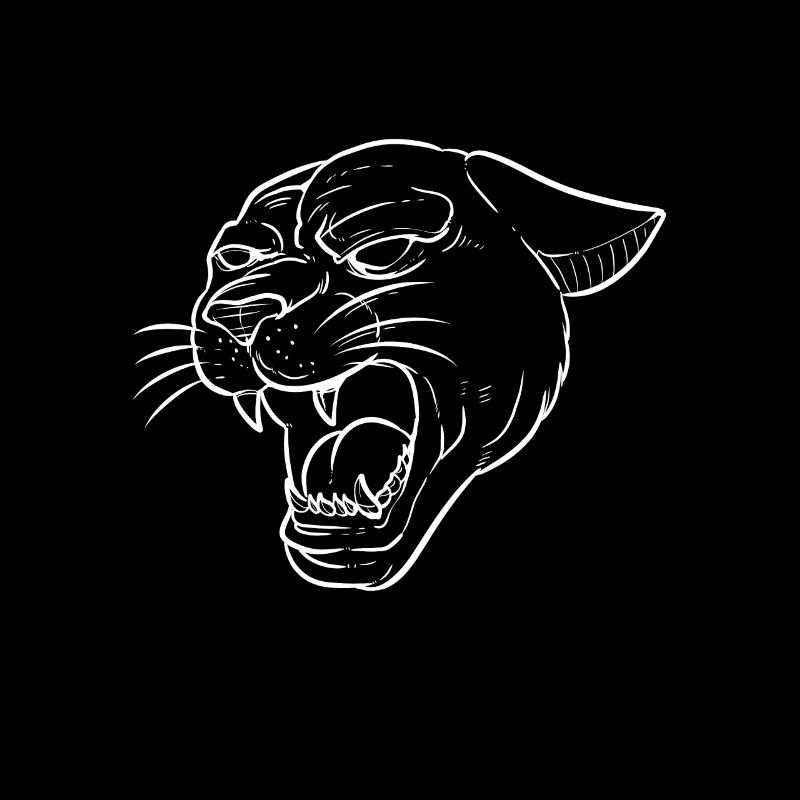 Cadeau d'amant d'animal panthère chat noir