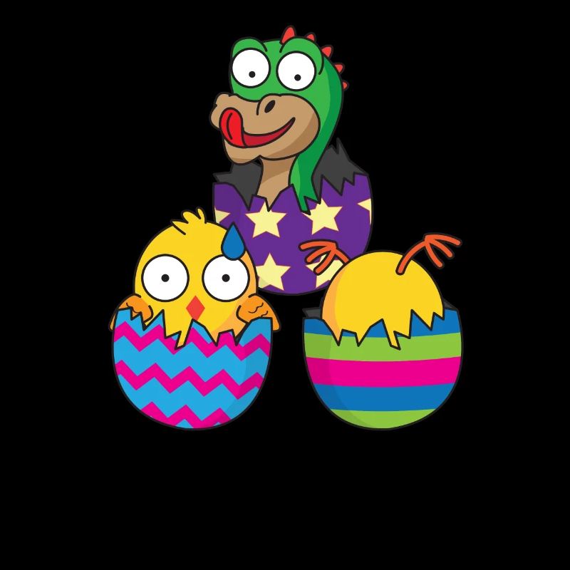 Easter eggs Easter surprise chick Easter