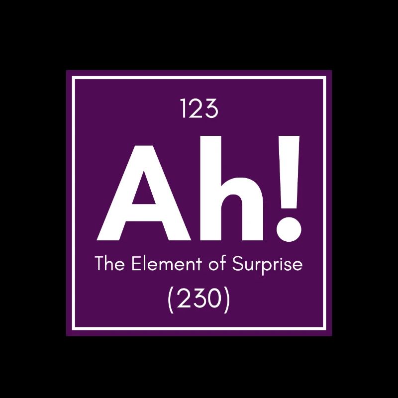 Nerd Geek Freak Science Periodic Table Ah!