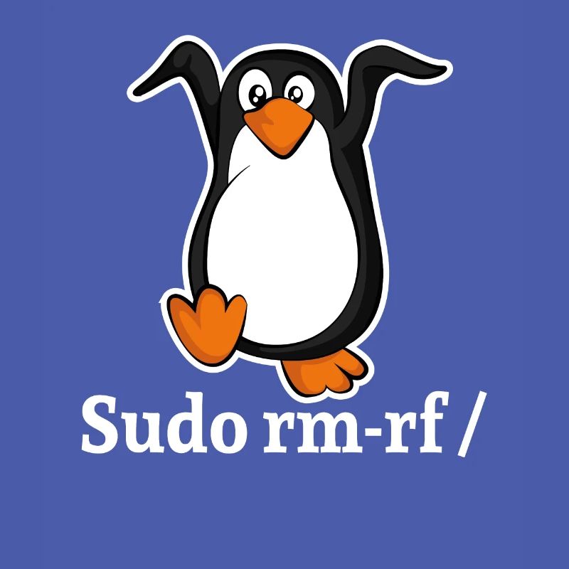 Tux Linux Pingouin Sudo Rm Rf | Computerfreak Hack