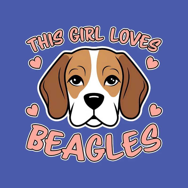 Beagle Mädchen Hunde Lustiges Beagle Geschenk