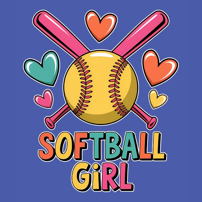 Softball Girl Mädchen Lustiges Softball Geschenk