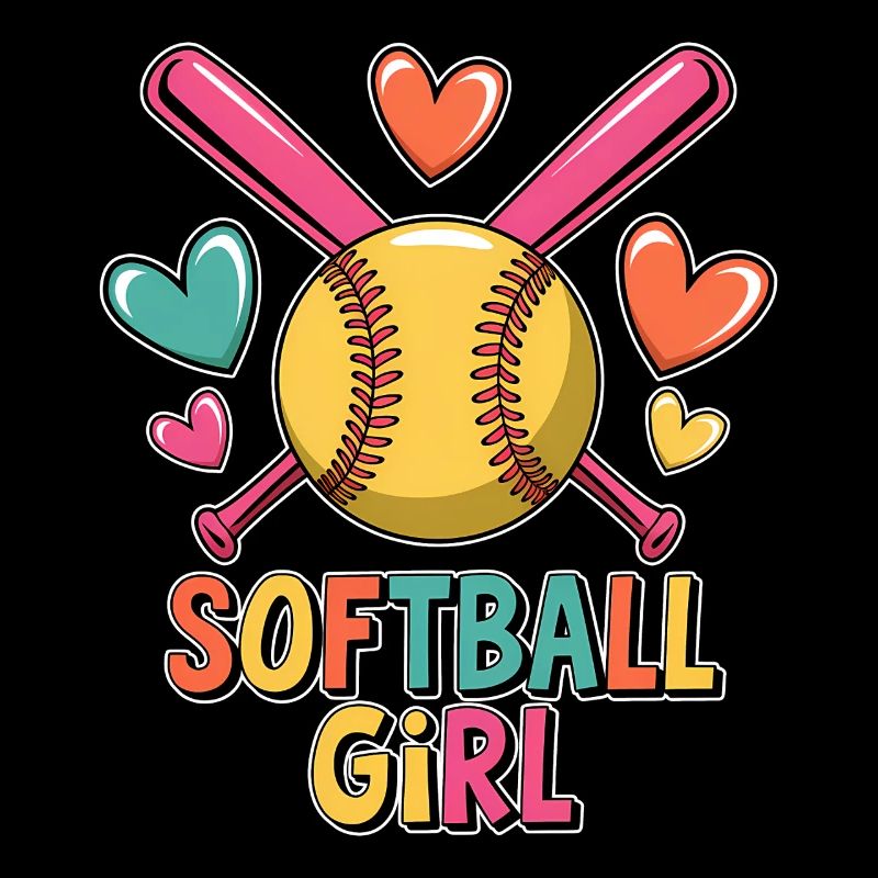 Softball Girl Mädchen Lustiges Softball Geschenk