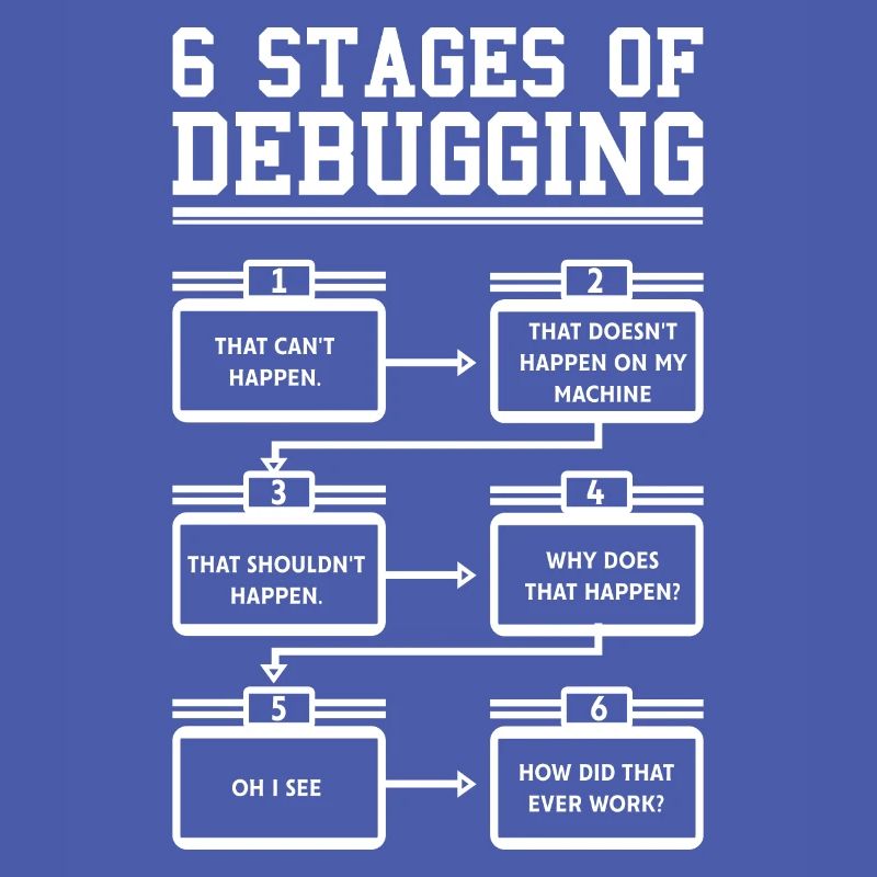 6 Stages of Debugging Software Programmeur