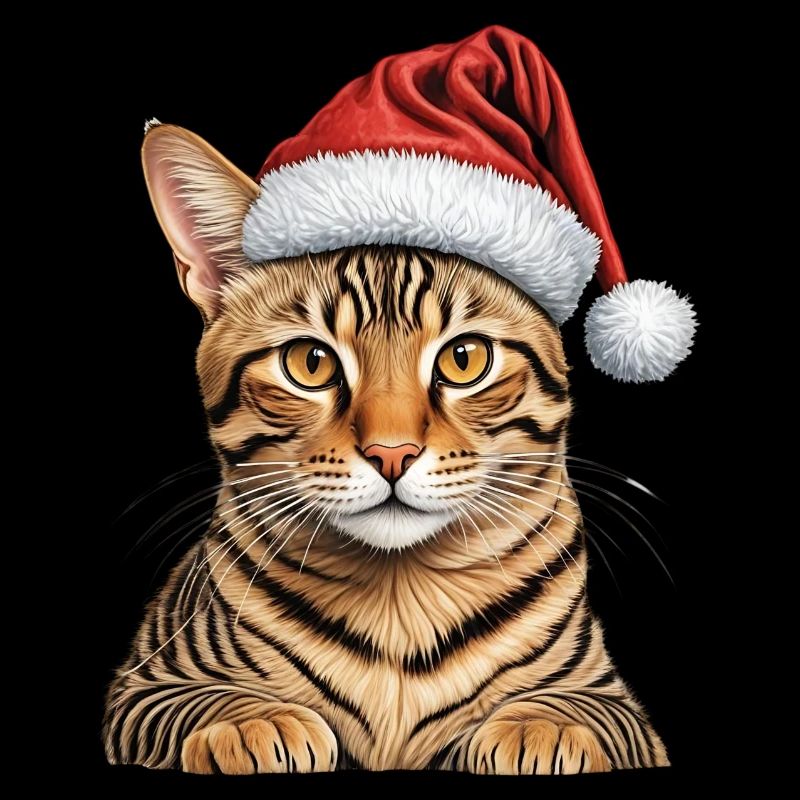 Chat Bengale de Noël
