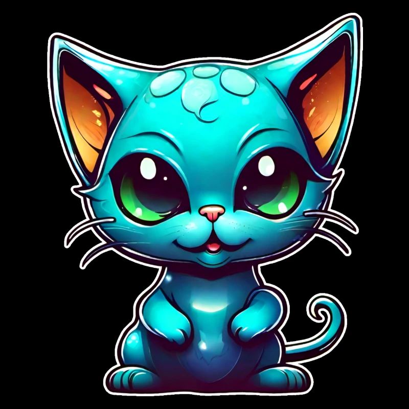 Chat extraterrestre mignon